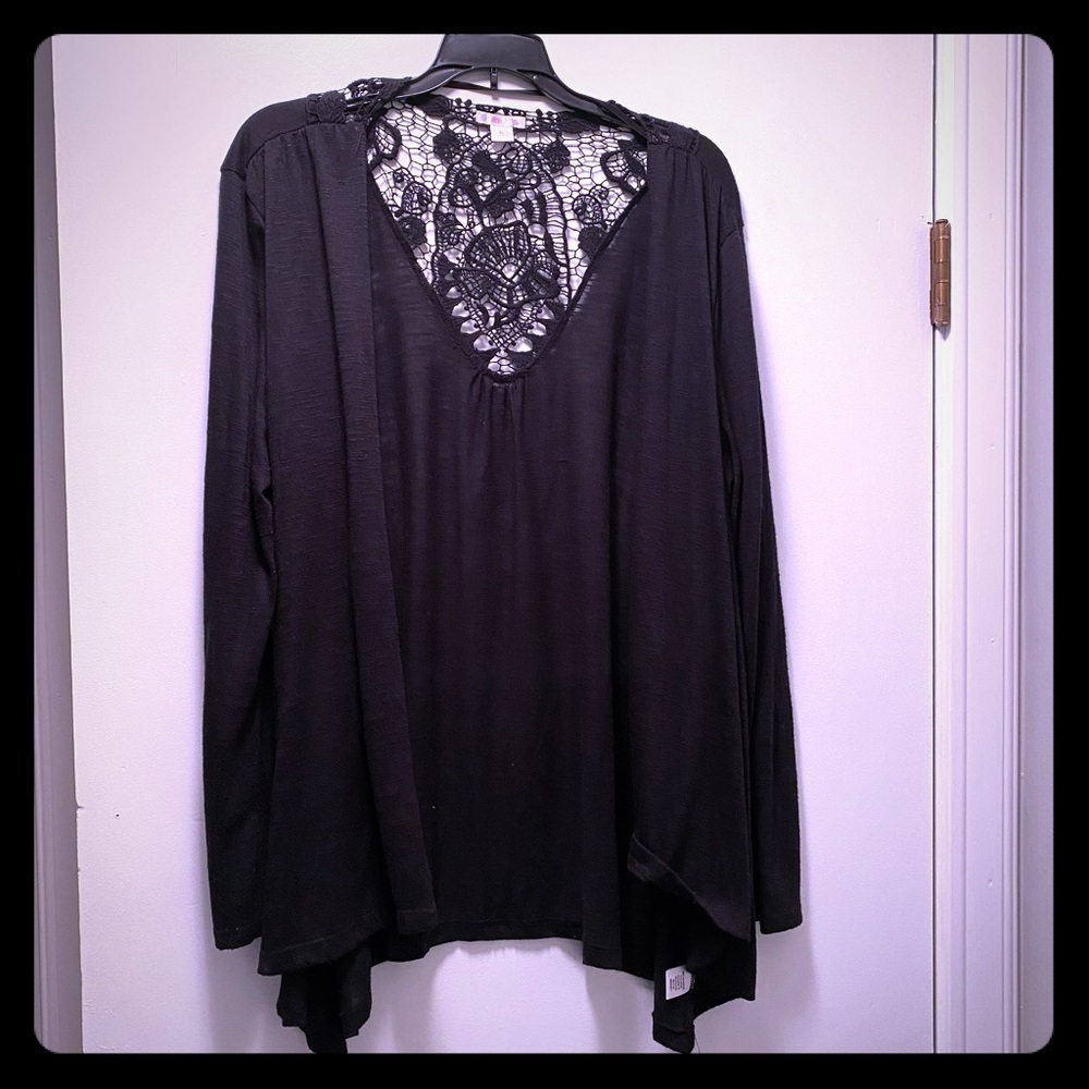 Women’s black cardigan